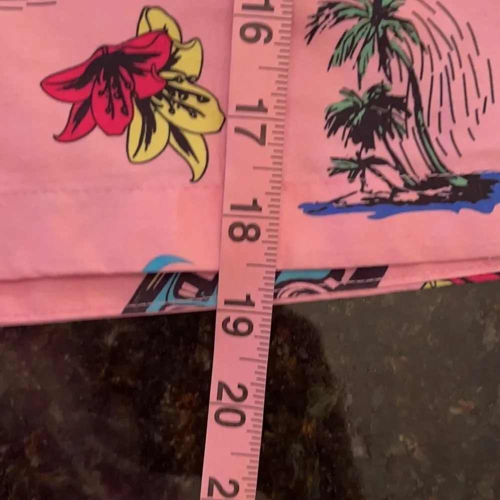 MENS Wave Zone L Retro Vibes Tropical Swim Shorts